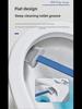Pin Tu Long Handle Wall-Mounted Toilet Brush Set - No Dead Angle Bathroom & Gap Cleaning Brush