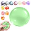 Stretchy Ball Toys Shapeable Pearlescent Fidget Toy, Anxiety Relief Clear Squeeze Stress Reduction Accessories Fake Fruit Inside Toy for Kids