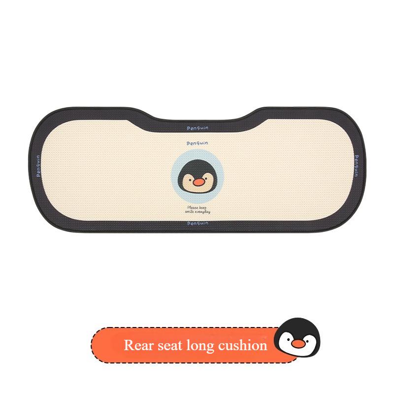 Cute Penguin Cartoon Seat Cushion Breathable Four Seasons Universal Comfortable Headrest Waist Support Penguin Seat Covers