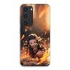 Phone Case - MANIACASE - Samsung Galaxy S23 Plus - 3D Art Anime - Demon Slayer Nezuko - Black Silicone