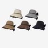 Summer Straw Sun Hat Women's Outdoor Big Eave Hare Hat Foldable Beach Sun Hat