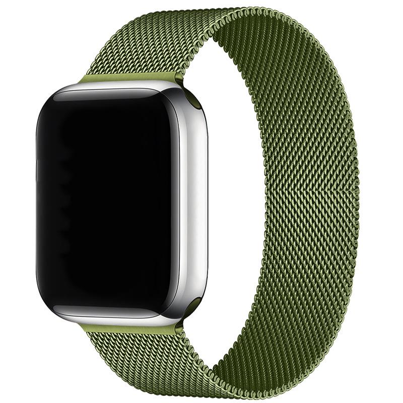 Compatibil cu Apple Watch S10 Brățară Magnetică din Oțel Milanese pentru iWatch 5-9 SE.