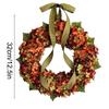Thanksgiving  Wreath Artificial Flower Decoration Idyllic Wall Hanging