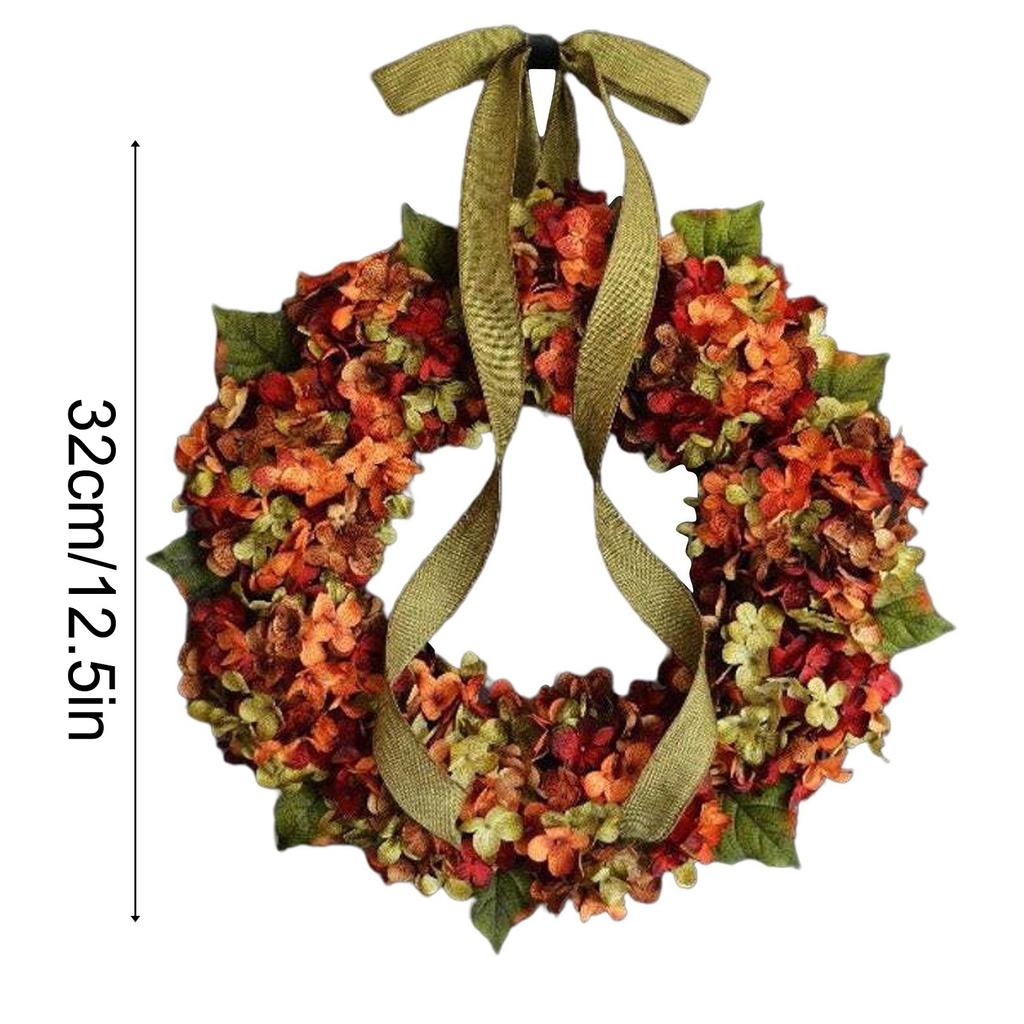 Thanksgiving  Wreath Artificial Flower Decoration Idyllic Wall Hanging