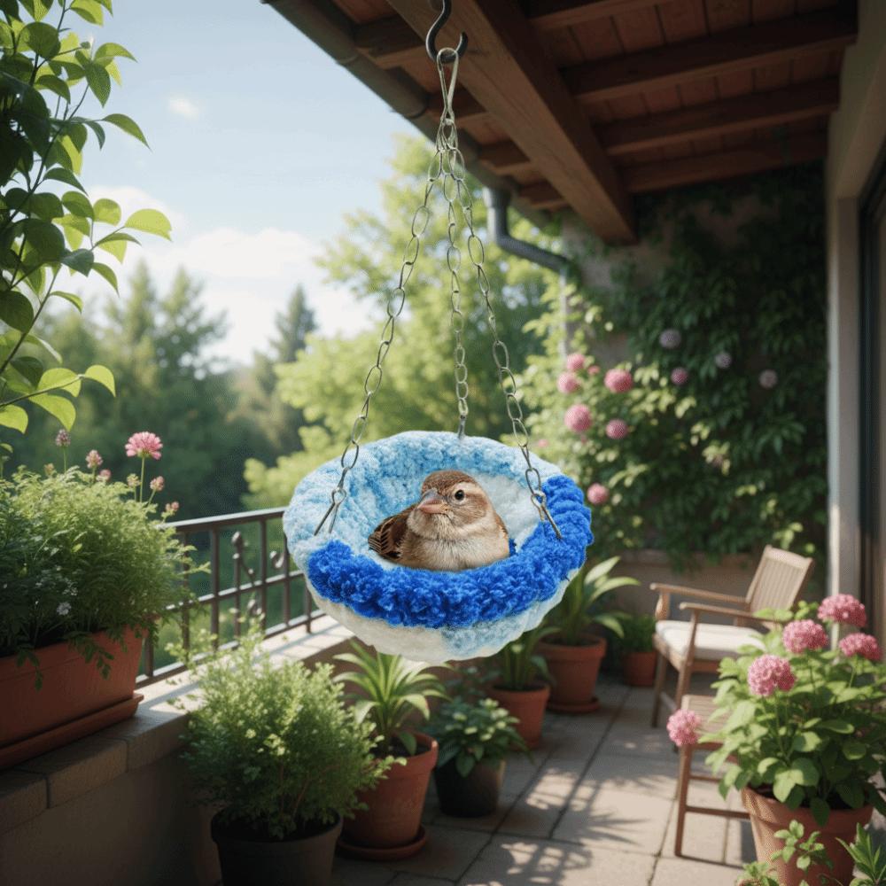 Bite Resistant Parrot Cotton Nest Warm Bird Swing Toy Bird Hanging Hammock  Autumn Winter