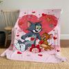 1pc Tom and JerryOutdoor Flannel Blanket Soft Plush Decor for Picnics, camping,Bedroom, Playroom, or Lunch Breakn1217A