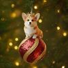 Christmas Animal Ornament 2D Acrylic Wildlife On Ball Hanging Ornaments for Winter Xmas Tree Home Party Decor