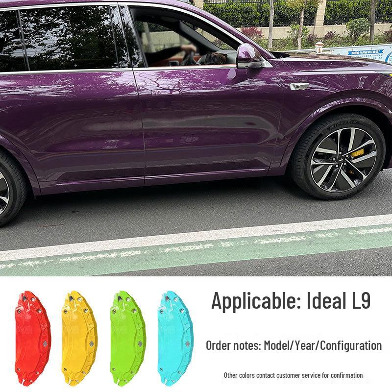 Enhanced Brake Caliper Covers for Ideal L7, L8 Alloy Wheels, and Special L9 Color-Changing Decorations