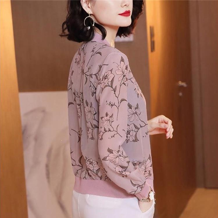 Women's Long Sleeve Chiffon Zipper Jacket - Loose, Lightweight Cardigan for Spring and Autumn 2025, Ideal for Summer Sun Protection.