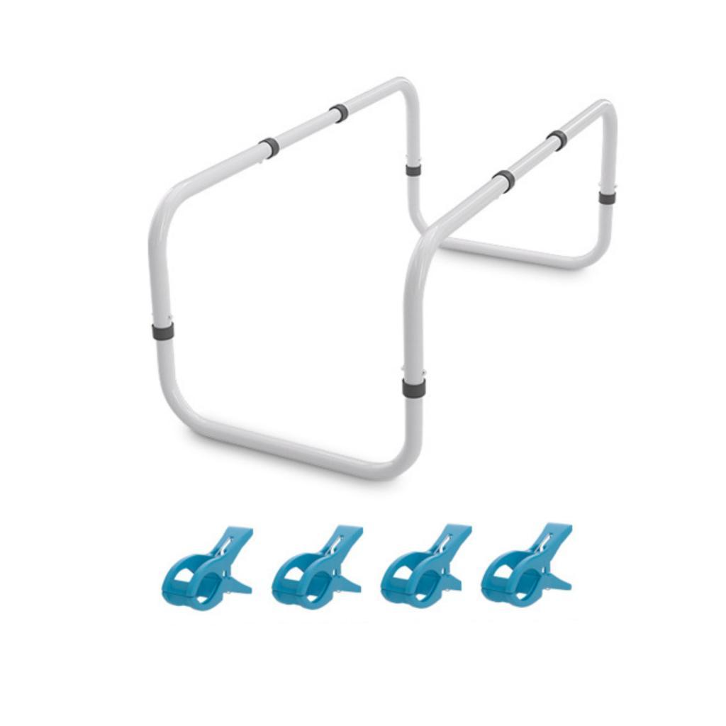Bed Quilt Support Arch with Clips | Adjustable Height Design, Lightweight Aluminum Alloy, Blanket