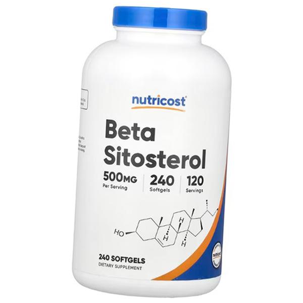 Бета-ситостерол, Beta Sitosterol 500, Nutricost  240гелкапс (72647065)