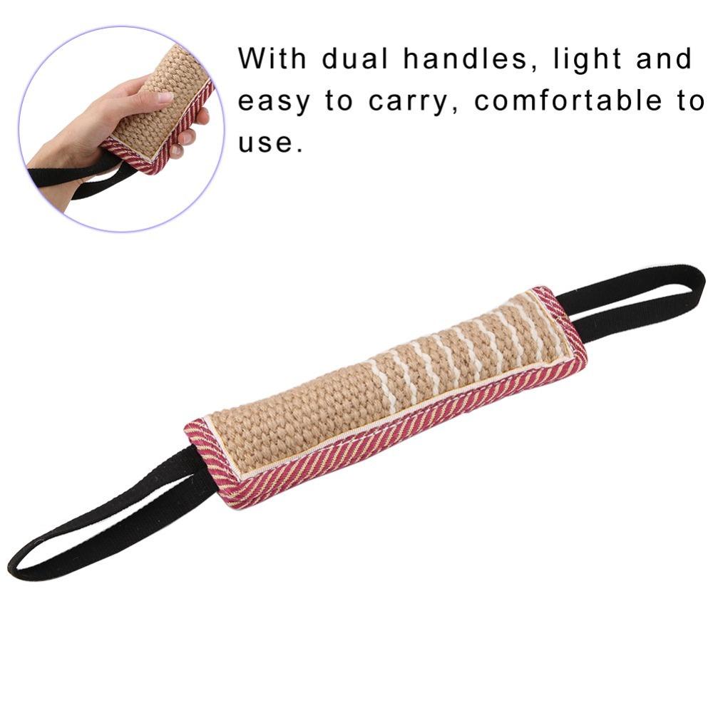 Woven Fiber Dog Training Stick Tough Texture Dog Molar Stick Dog Tug Stick Dog Training