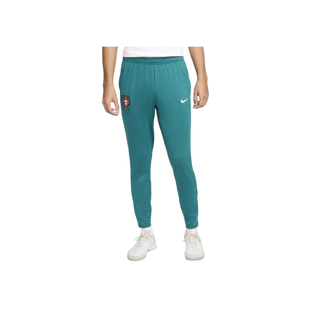 Nike Portugal Strike Dri-FIT Logo Elastic Waist Mid-Rise Knitted Sports Pants Men Bottoms Crystal-Blue FJ2282-381