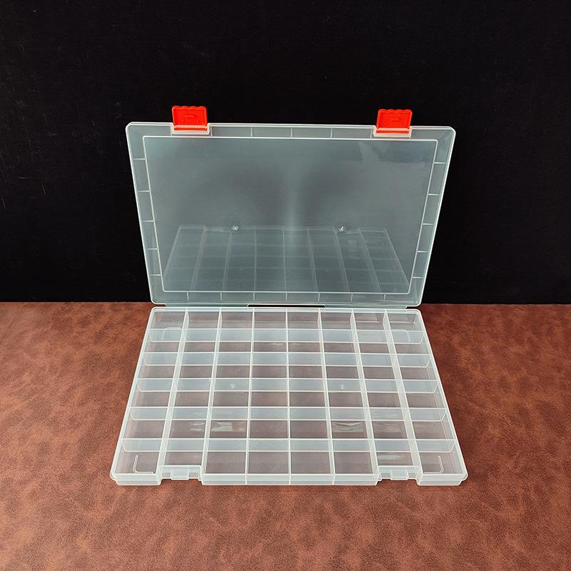 48-Compartment Transparent Storage Box for Accessories and Crafts