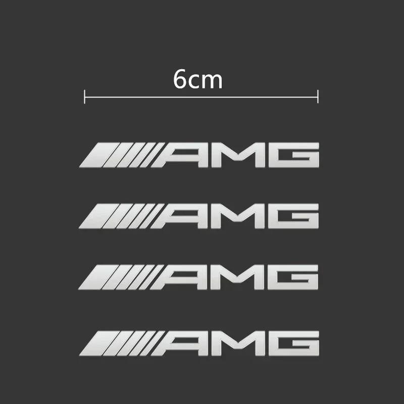 XCEAA1 For AMG Car For Mercedes benz AMG Metal emblem Auto Decor Decals Car Window Wiper Stickers For Mercedes Benz AMG W212 W204 W211W