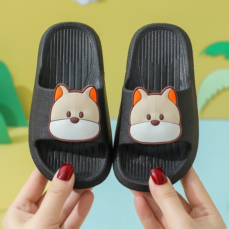 Kinder Sommer Indoor rutschfeste Hausschuhe Männer und Mädchen Cartoon Hund Home Soft Bottom Sandalen