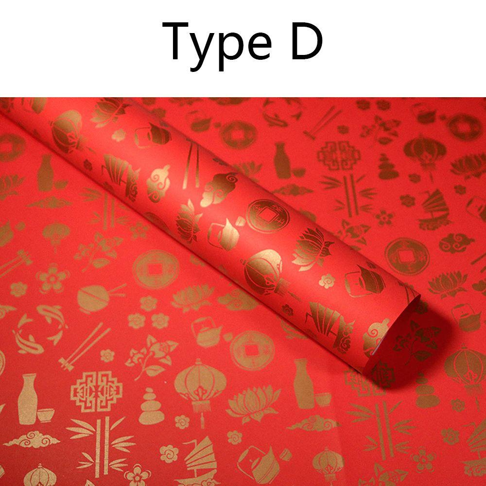 Red Spring Festival Decoration Box Supplies Gift Wrap Storage Gift Paper Gift Wrapping Paper
