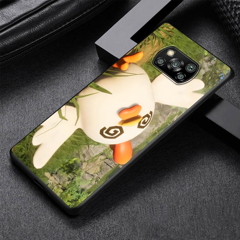 Cute Palworld Game Case for Xiaomi Poco M5s X3 NFC F3 X5 M4 M3 Pro Black Silicone Soft Phone Cover Coque
