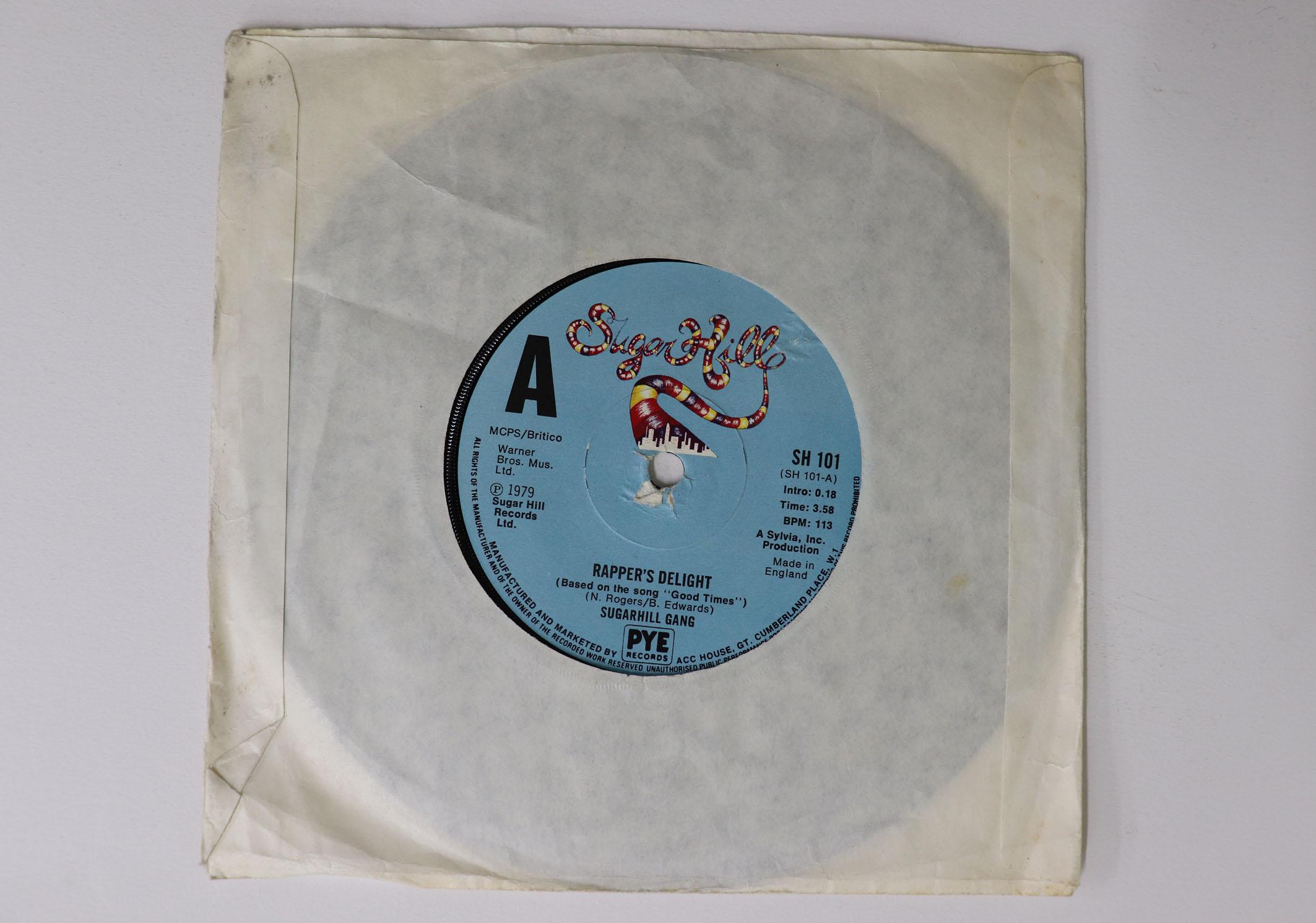 

7inch Record SUGARHILL GANG - Rapper s Delight SH101 Sugar Hill Reco 1979 UK Rap & Hip-Hop/R&B Used