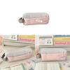 Nylon Girl Student Pencil Case With 3d Strawberry Mousse Design For School Storage