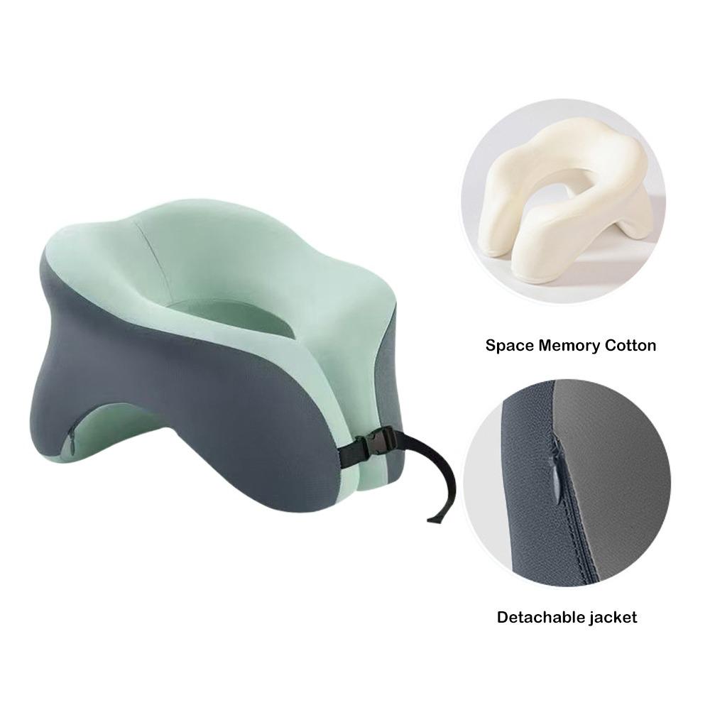 Neck Protect Travel Pillow Cushion Without Carry Bag Memory Foam Neck Cushion Travel Essentials Ear Cervical Healthcare