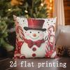 Home Decor Christmas Themed Decorative Pillow Covers Pattern Cushion Cover Suitable For Sofa Bedroom Car Pillow Cover