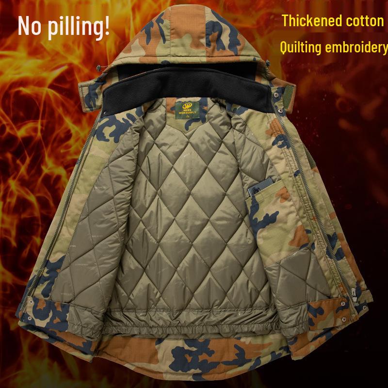 Ανδρικό & Γυναικείο Tactical Μπουφάν μεσαίου μήκους από καμουφλάζ βαμβάκι