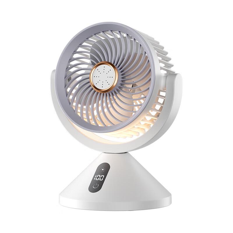Portable USB Desktop & Wall-Mount Fan with Light and Aroma Diffuser