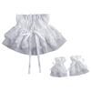 Detachable Ruffle Collar and Cuffs Lace Embroidered Accessory Set for Shirt Dresses Costumes and Event Wear Set