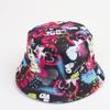 Retro Cartoon Double-Sided Bucket Hat, 80s/90s Style, Versatile Sun Protection for Outdoor Wear