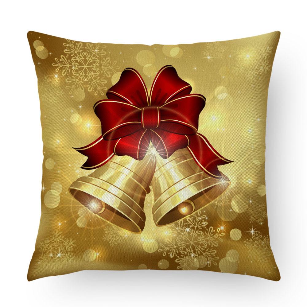 Imitation Linen Pillow Case Home Decoration Christmas Pillow Four-piece Set Living Room Sofa Cushion Cover Bedroom Pillow