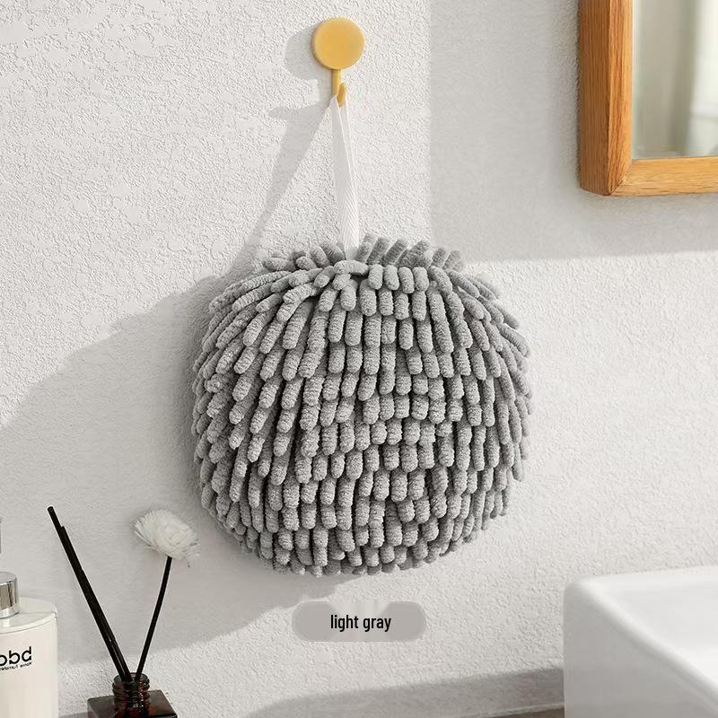 

Шарик-полотенце для рук из шенилла, быстросохнущий – Впитывающий, многофункциональный и подвесной для уборки на кухне 16x16 cm