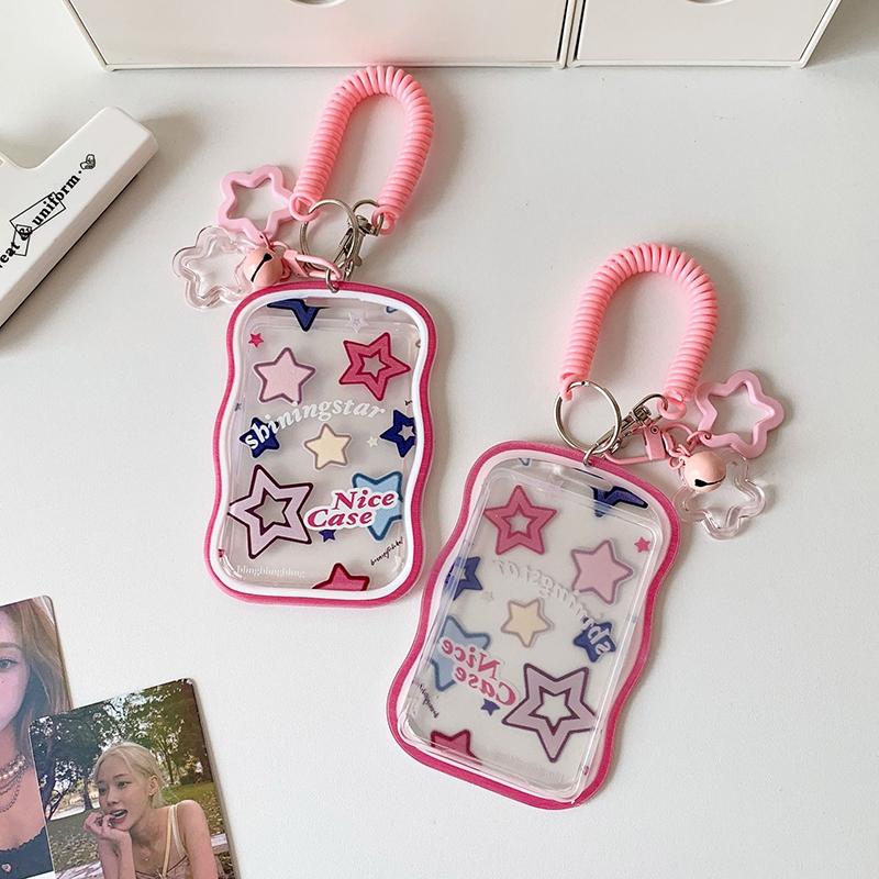 K-Pop DIY Fotoalben Fotokartenhülle Fotokartenschutzhülle Karten Fotoalbum Tasche Anhänger Schlüsselanhänger Hülle Zubehör