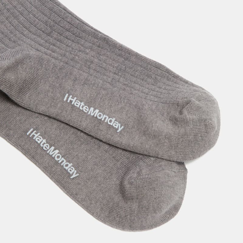 SUECOMMA BONNIE [IHM]Label socks(grey)_DSLAA25501GRY