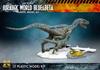 Jurassic Der neue Velociraptor, blau, Beta-Maßstab, unbemalt, Plastikmodellbausatz, X-Plus World Ruler & 1/8