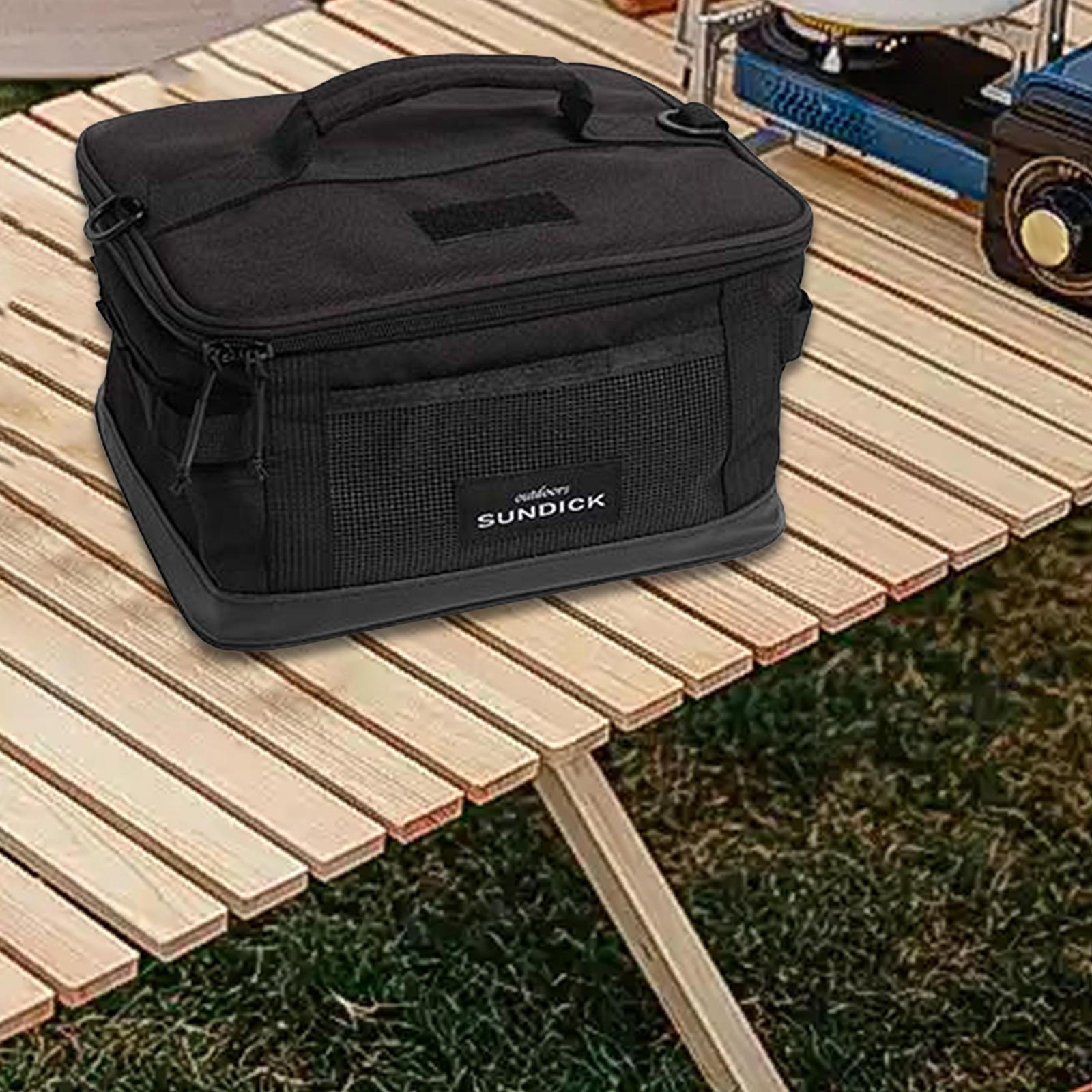 

Camping Storage Bag Handbag Compact Oxford Utility Tote Heavy Duty Tool Organizer Black