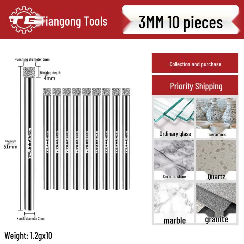 Tiangong Glass & Tile Hole Saw for Drilling and Enlarging Marble and Tile Holes
