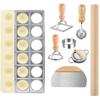 8 Pcs Ravioli Mold Set Include Ravioli Maker Press,Dough Scraper, Dumpling Maker, Ravioli Maker Cutter Set,Pasta Making