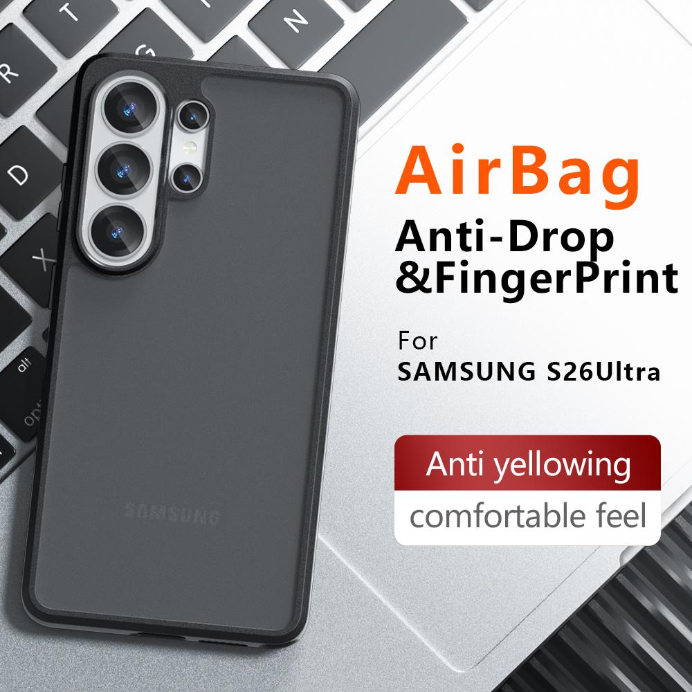 For Samsung Galaxy S26 Ultra TPU Border Case Cover 3D Intergrated Button Case Galaxy S26 S26+ Anti Drop Airbag Galaxy S25 Edge