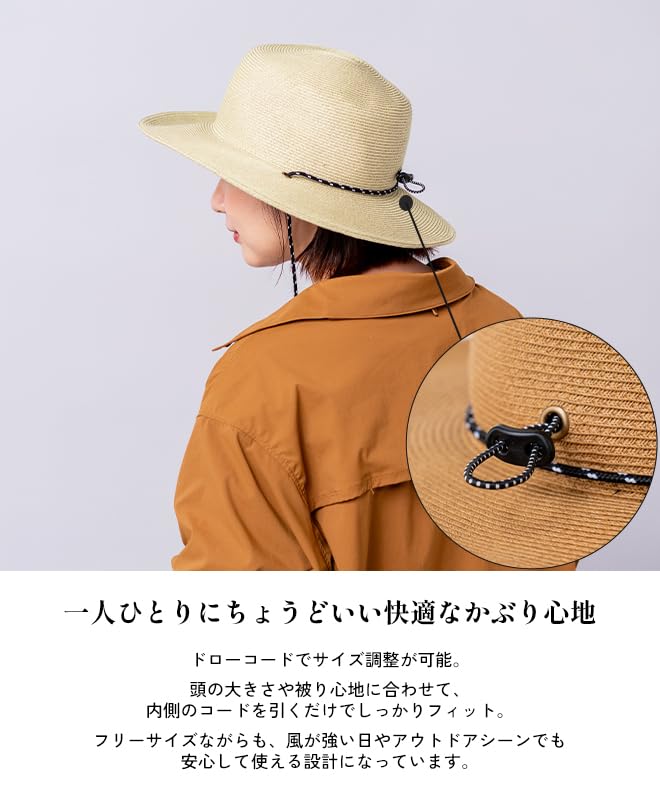 Nakota Paper Long Brim Straw Wide UV Navy Hat, Hat, Brim, Spring/Summer, Men's/Women's, Popular, Protection,