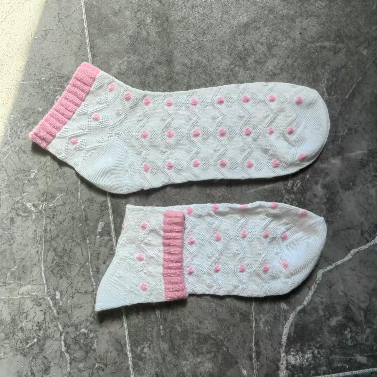 

1 пара носков с принтом сердечек, конфетно-цветные носки до щиколотки на День святого Валентина, женские чулки и носки One Size