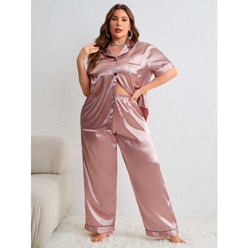 Damenmode Freizeit Pyjama Anzug Plus Größe Lose Hosen Pyjamas Dünne Homewear