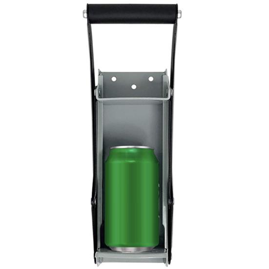 1 Set 16 Oz 500ml Can Crusher Soft Handle Wall-mounted Labor-saving Iron Beer Can Jar Plastic Bottle Presser Crushing Tool for Everyday Life