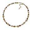 Maillard Caramel Tiger's Eye Stone Beaded Necklace Femininity Versatile Premium Sense Clavicle Chain Natural Stone Handmade