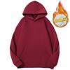 Men's Heavyweight Iron Gray Fleece Hoodie - Warm, Loose Fit for Autumn/Winter