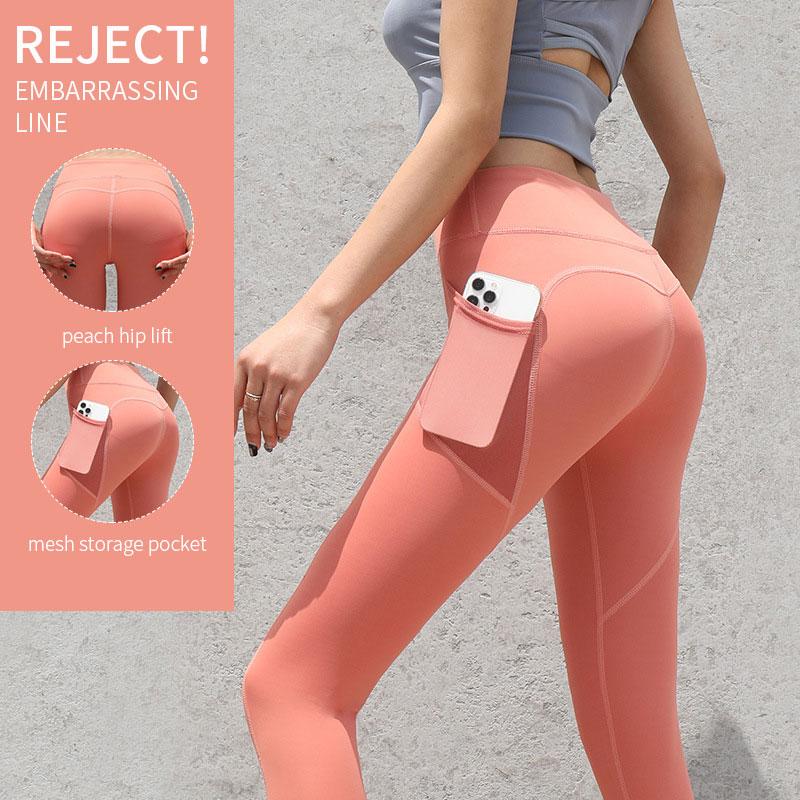 Seamless Yoga Pants High Waist Nude Leggings Push Up High Waist Sports Pants Ladies Fitness Running Leggings