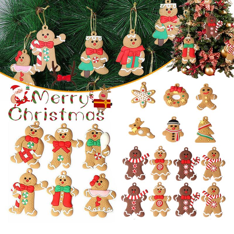 Man Gingerbread 61112pcs Christmas Tree Decoration Pendant Xmas New Gift Year