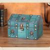 Traditional Wooden Storage Chest Dateless Locking System Compact Organizers Decorative Home Accent Storage Container