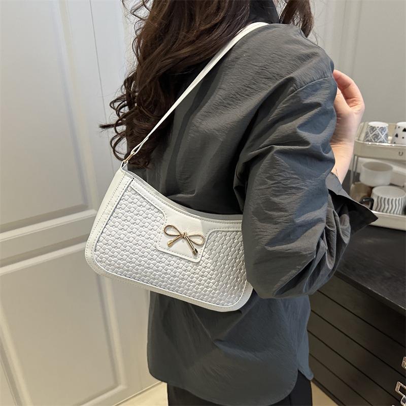 Beautiful Bow Women's Handbag Solid Color Casual Versatile Summer Popular Shoulder Underarm Bag Women