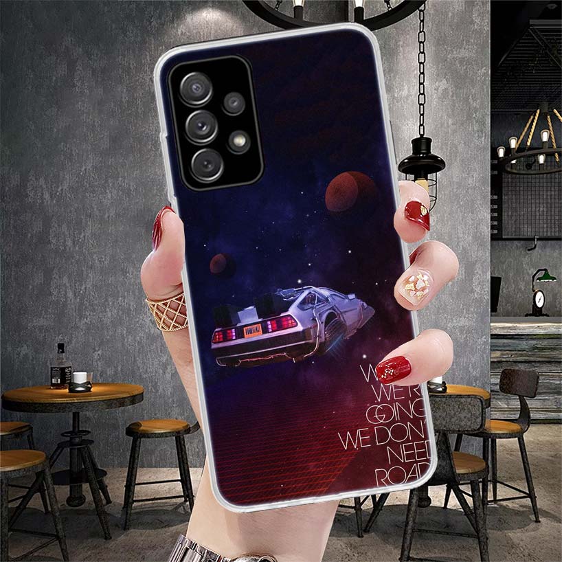 Back To The Future Time Machine Soft Phone Case For Samsung Galaxy S22 S23 S24 S25 Edge S26 Ultra S20 FE S21 Plus + Fundas Coque